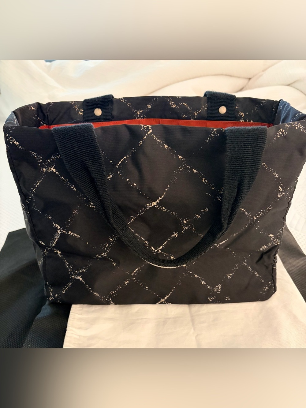 Vintage CHANEL Black Travel Line Tote